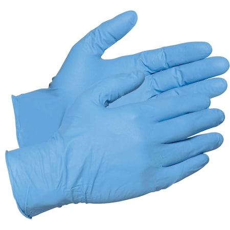 Gemplers 19825, Disposable Gloves, 4 mil Palm, Nitrile, Powder-Free, M, 100 PK, Blue 198253-M